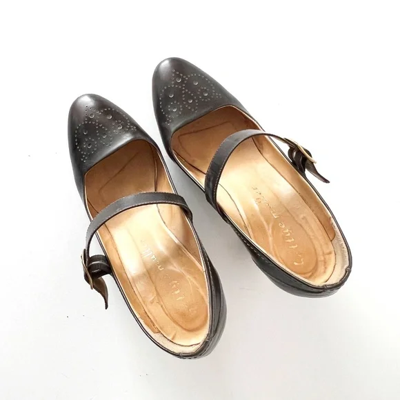 Bettye Muller Women's Round Toe Mary Jane Block Heels Shoe Black Size 7 - Picture 10 of 10